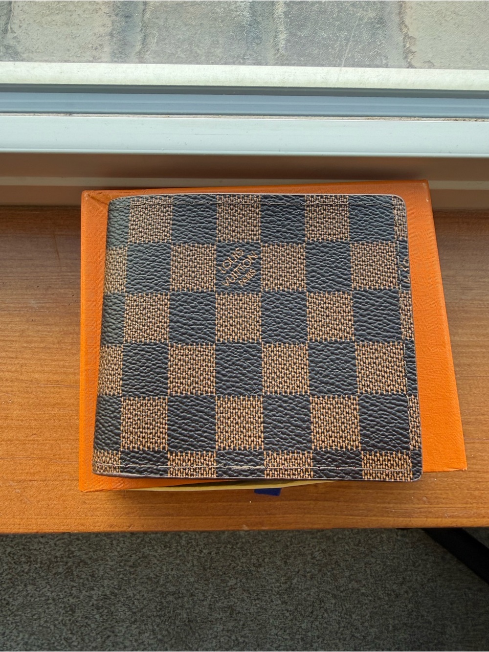 Louis Vuitton Brown Check Bifold Wallet